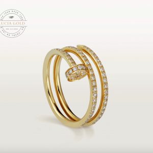 Nhẫn Cartier Juste Un Clou Full Kim 2 Vòng - Lucia Gold - Luxury Jewelry